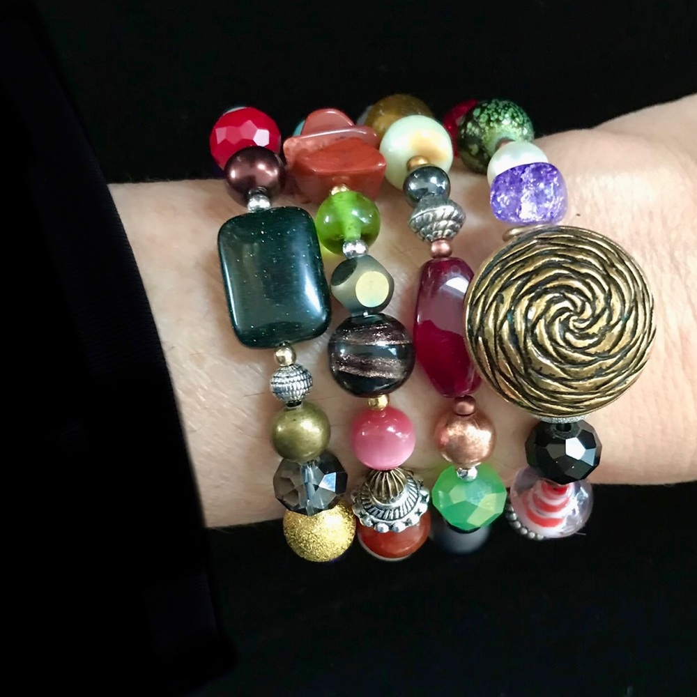 Handmade Bracelet with Vintage & Contemporary Elements (B75-2H) New Without Tags - Picture 11 of 11